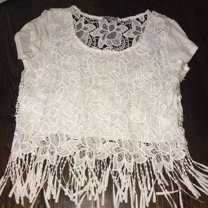 Large lace top